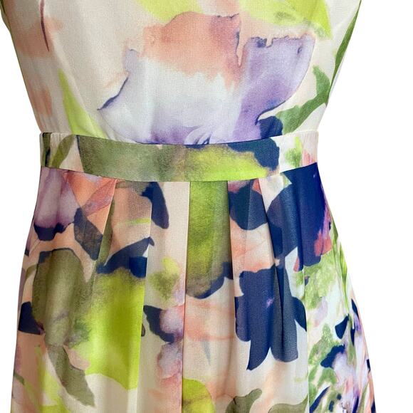 ModCloth Essence of Presence Chiffon Maxi Dress Floral Print Sleeveless MEDIUM - Picture 5 of 11